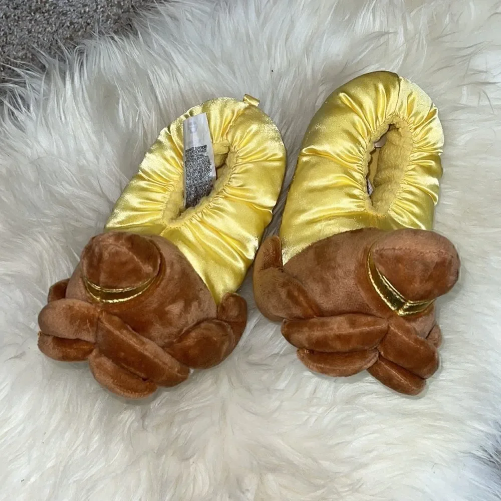Disney store Belle Beauty and the Beast slippers size 5/6 Dress up princess‎